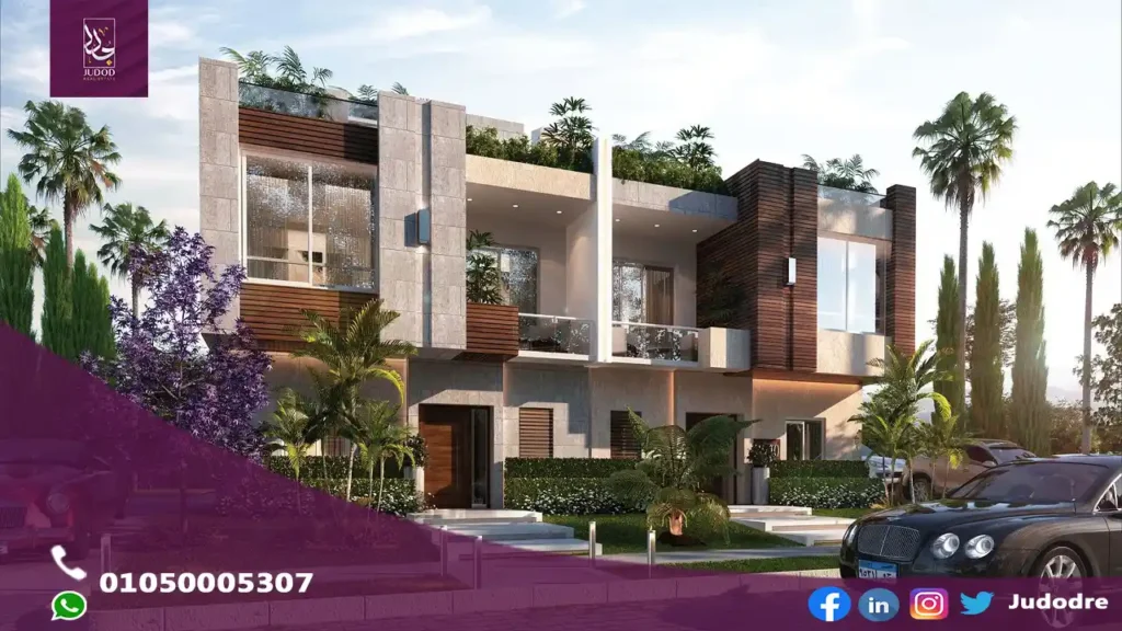 تاون هاوس 255 متر للبيع في كمبوند ازار 2 التجمع الخامس Compound Azzar 2 New Cairo - 2