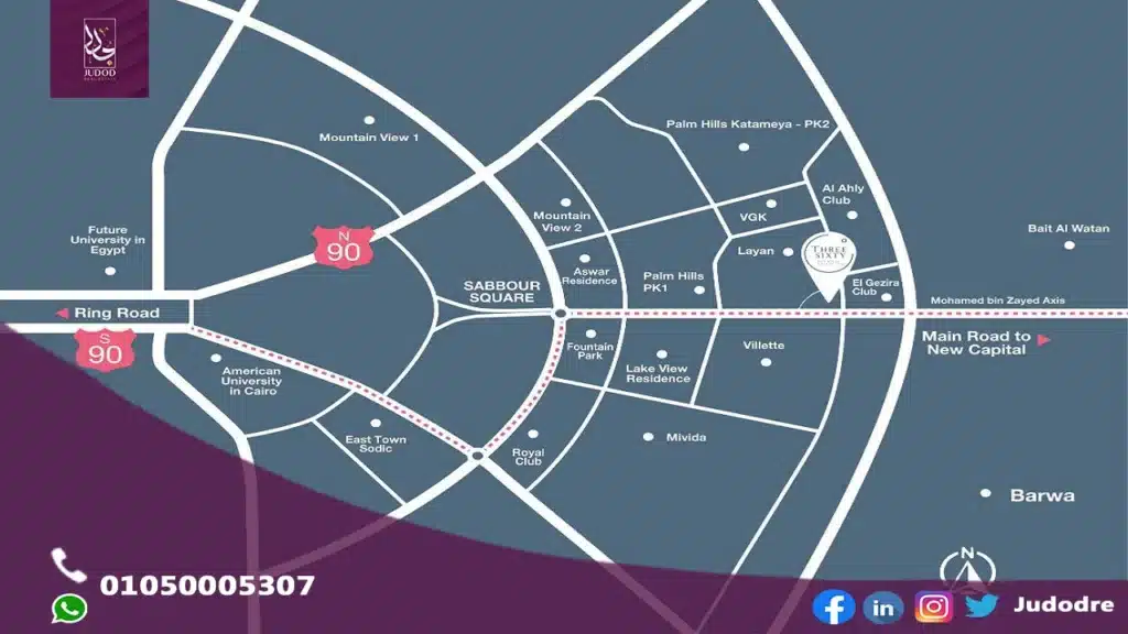 اشتري وحدة طبية 45 متر في مول ثرى سكيستى القاهرة الجديدة Three Sixty Mall New Cairo - 1