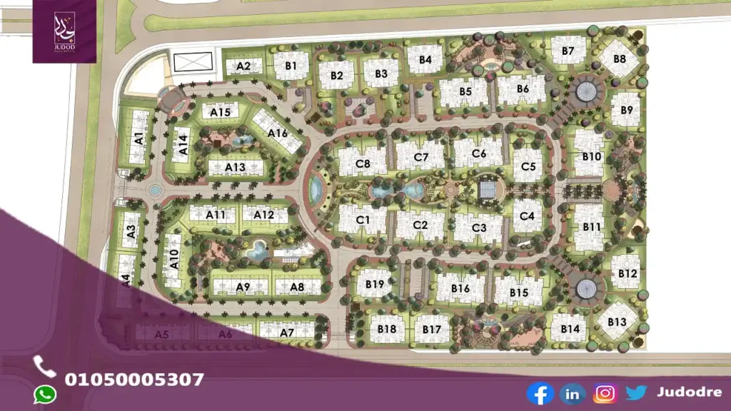 اشتري شقة 267 متر في كمبوند لافونتين التجمع الخامس la fontaine compound new cairo - 2