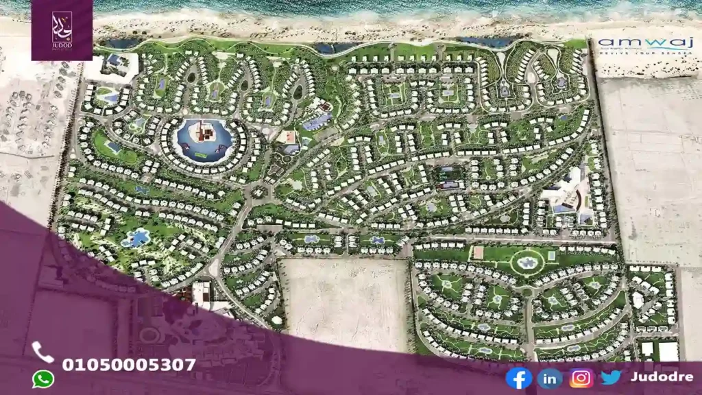 شاليه للبيع 110 متر في قرية أمواج الساحل الشمالي Amwaj North Coast - 4