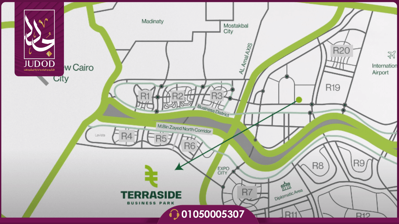 مول TERRASIDE Business park مشروع شركة بروق 2024 3 مول TERRASIDE Business park