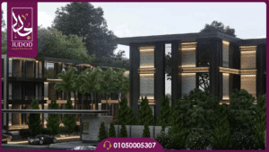 مساحات كمبوند واتر واي برانديد ريزيدنس القاهرة الجديدة Waterway Branded Residence