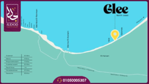 قرية جلي الساحل الشمالي Village Glee North Coast 7 موقع قرية جلي الساحل الشمالي Village Glee North Coast