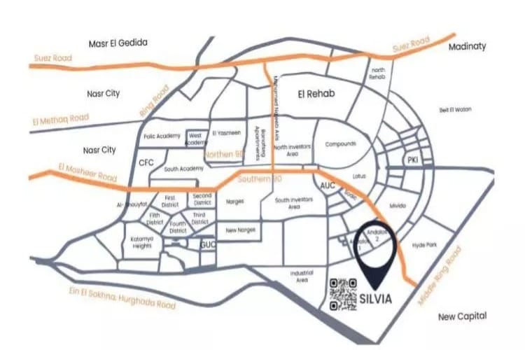 كمبوند سيلفيا التجمع الخامس Silvia New Cairo 1 كمبوند سيلفيا التجمع الخامس