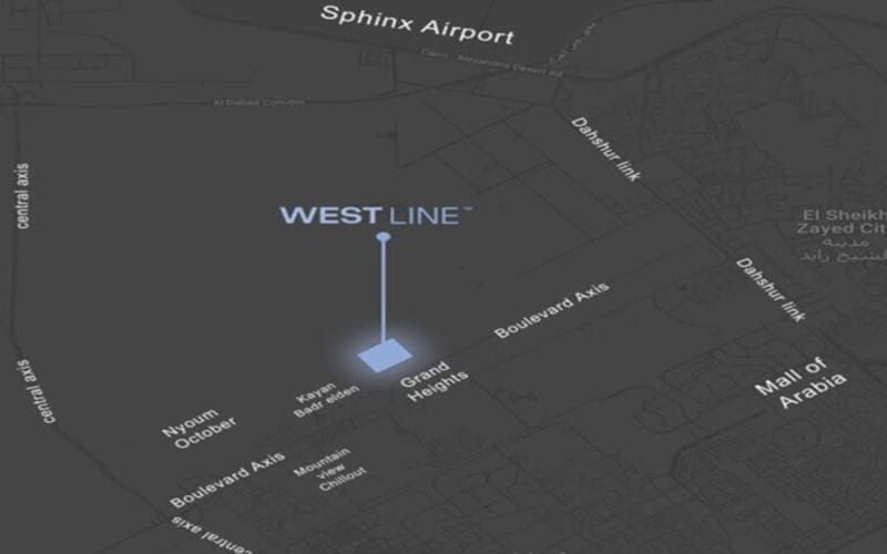 كمبوند ويست لاين زايد الجديدة West Line New Zayed تفاصيل 2 موقع كمبوند ويست لاين زايد