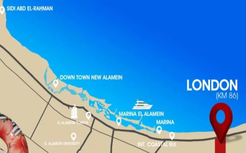 قرية لندن الساحل الشمالي تفاصيل واسعار London North Coast 2025 2 موقع قرية لندن العلمين الجديدة