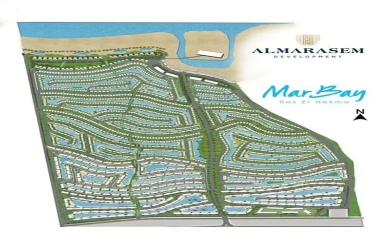 قرية مار باي رأس الحكمة اسعار وتفاصيل Mar Bay المراسم 3 تصميم مشروع المراسم الساحل الشمالي