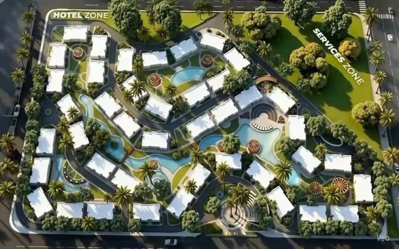 كمبوند بيراميدز سيتي 5 أكتوبر تفاصيل و اسعار Pyramids City 6 October 2 تصميم كمبوند بيراميدز سيتي اكتوبر