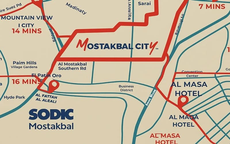 كمبوند سوديك مستقبل سيتي SODIC Mostakbal City بمقدم 5% 2 مشروع سوديك الجديد