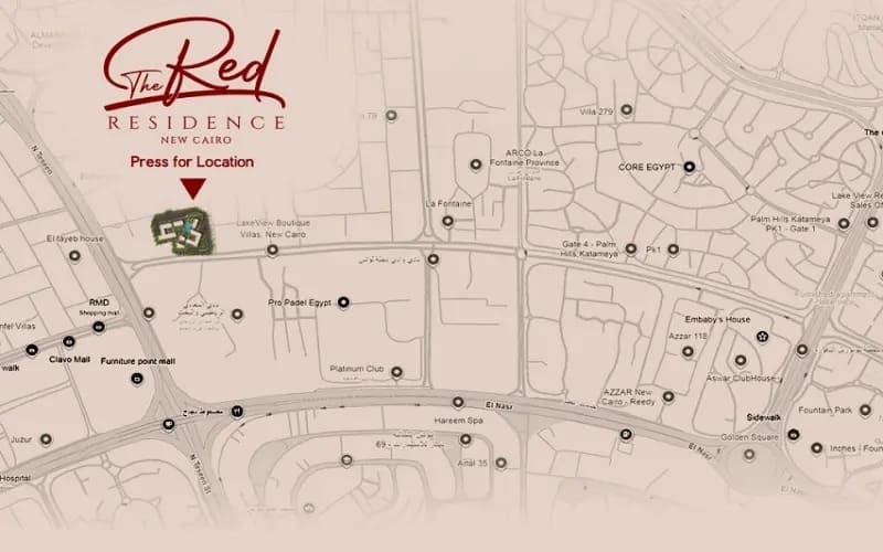 كمبوند ذا ريد ريزيدنس التجمع الخامس Compound The Red Residence New Cairo بمقدم 10% - 5