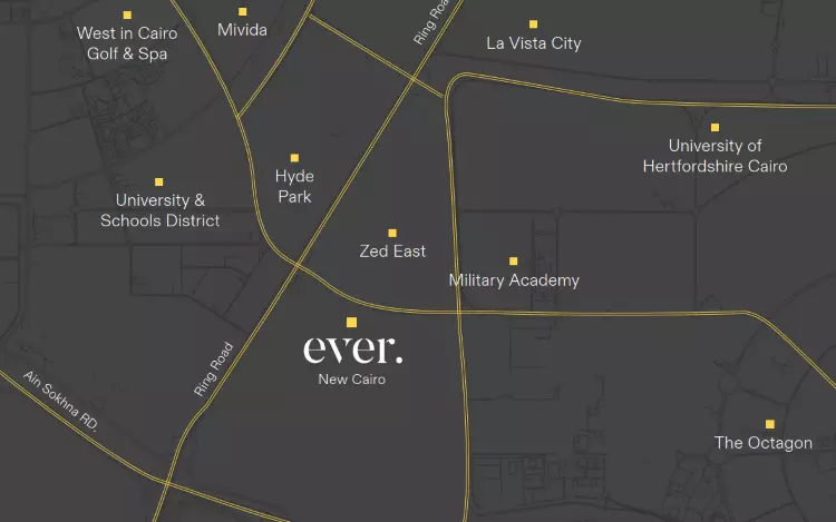 موقع كمبوند سكاي رنج التجمع السادس