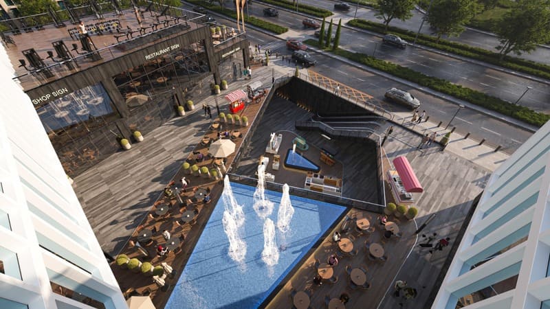 مول فيستا الشروق Vista El Sherouk محلات وعيادات بمقدم 10% 4 الخدمات والمرافق في مول فيستا مدينة الشروق