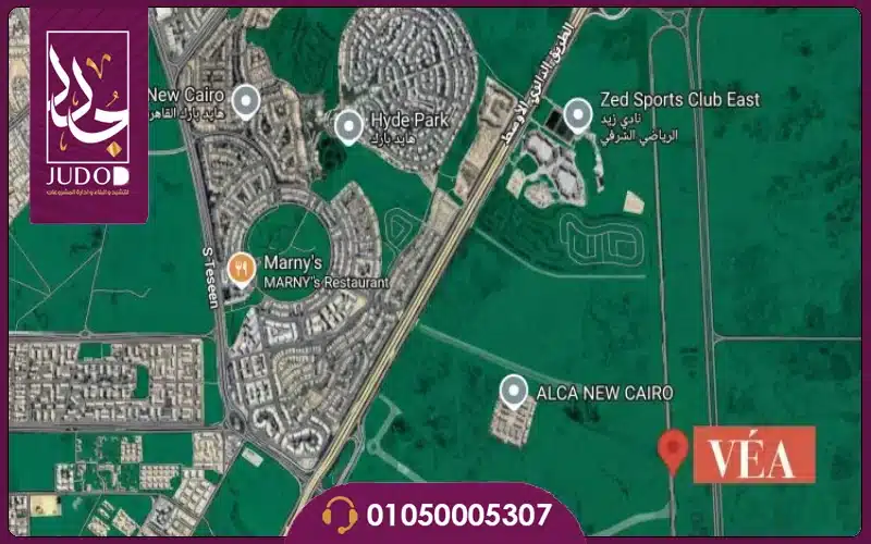 موقع كمبوند فيا التجمع السادس