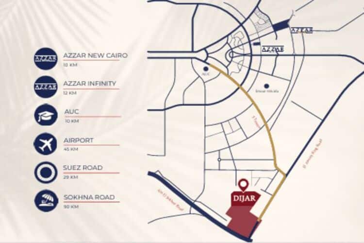 موقع كمبوند ريدي سيتي التجمع الخامس كمبوند ريدي سيتي التجمع الخامس