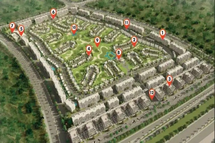 كمبوند نيوم المستقبل سيتي Nyoum Mostakbal City قسط 12 سنه