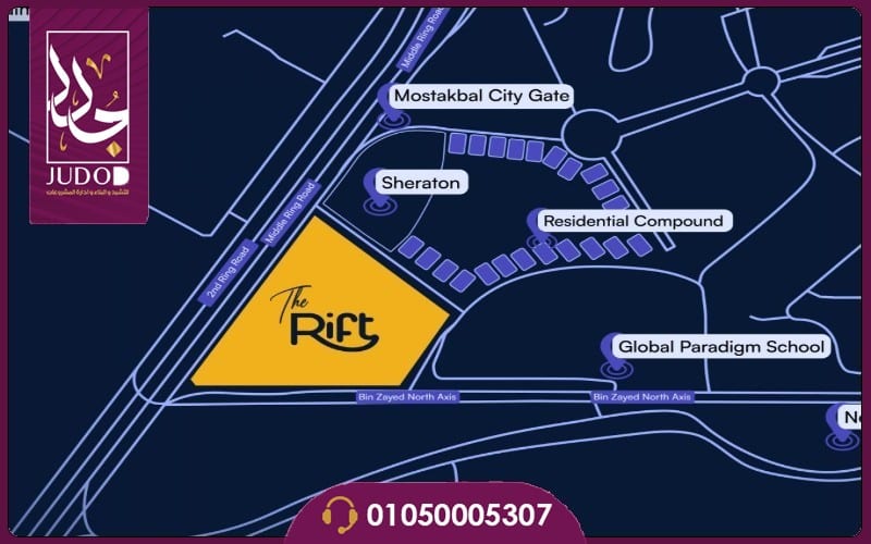 The Rift New Cairo Mall 7 location map the rift business park mostakbal city ludjpg 1200x900 1