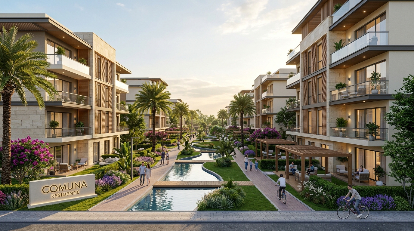 كمبوند كوميونا ريزيدنس العبور الجديدة Comuna Residence