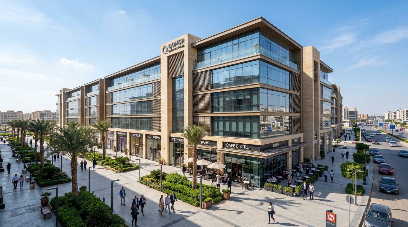 مول قمر بيزنس بلازا مدينة بدر QOMOR Business Plaza 2027